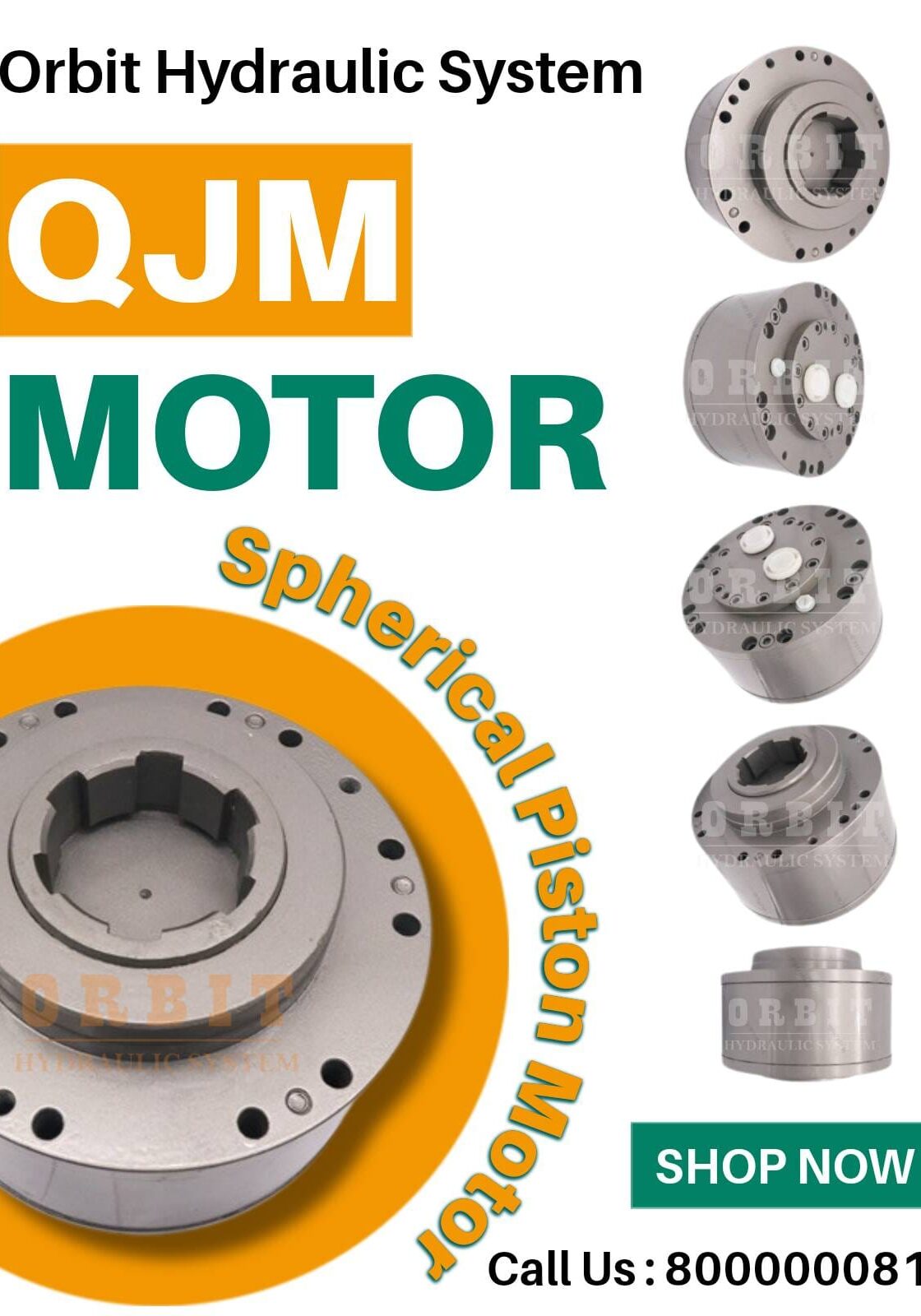 QJM Spherical Piston Hydraulic Motor Manufacturer in Ahmedabad Mumbai Pune Chennai Bangalore Hyderabad Delhi Nashik Kolkata Nagpur Coimbatore India